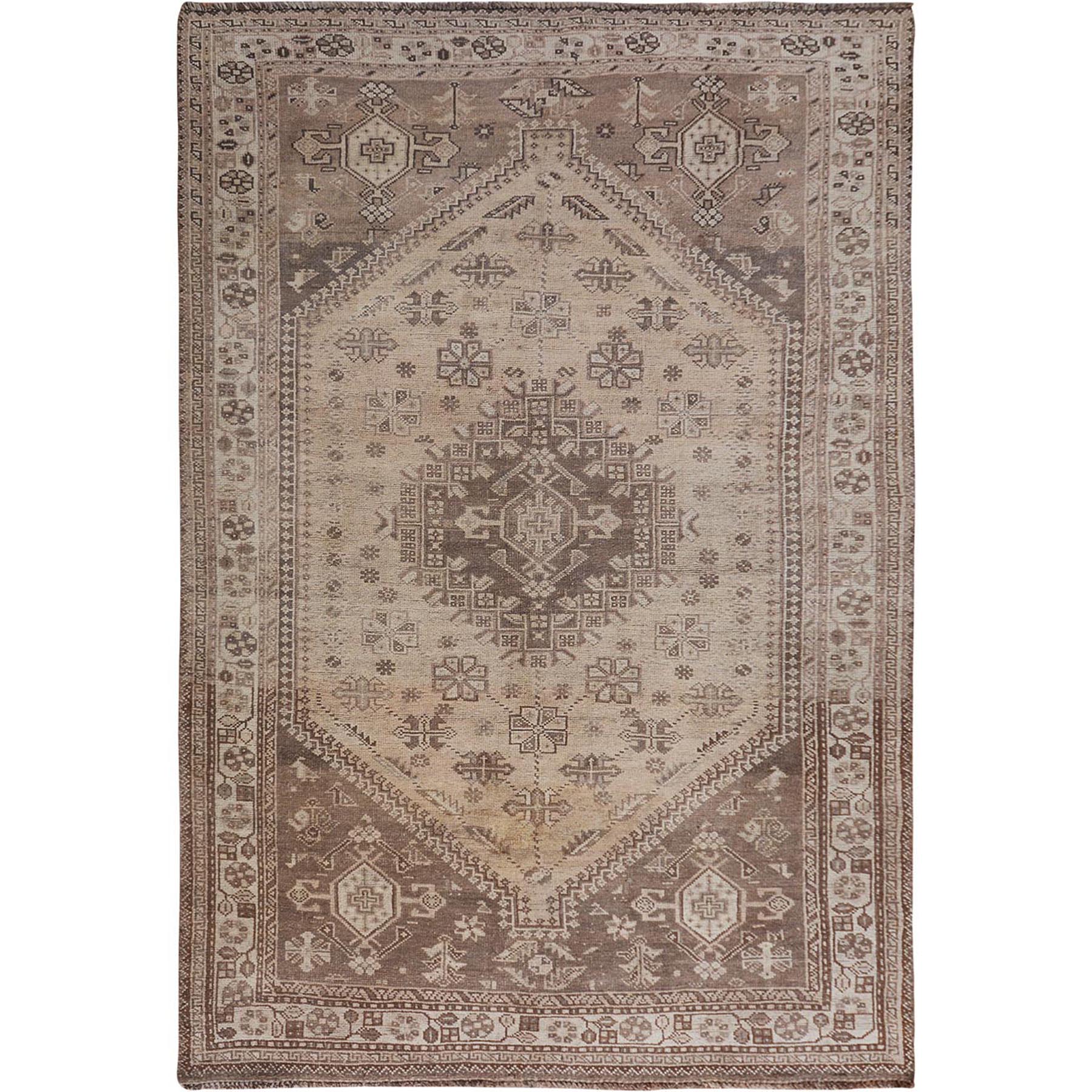 Transitional Wool Hand-Knotted Area Rug 5'4